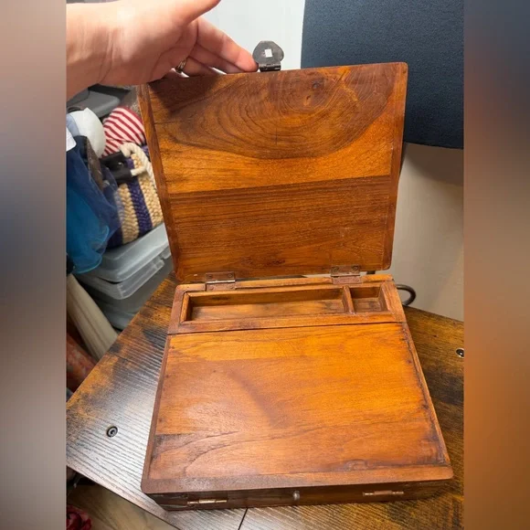 Vintage Writing Desk Secretary Chest Keepsake Box Writing Table